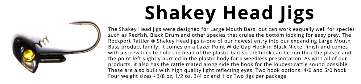 Shakey Heads Shakey Head Jigs – This product was designed for the bass fisherman.